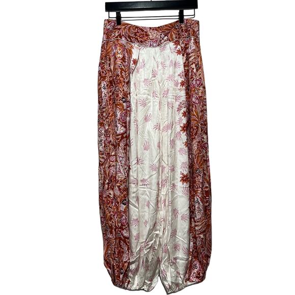 Anthropologie Pleated Ballon Floral Boho Pants Multicolor US 10 30"x26" - Picture 6 of 13